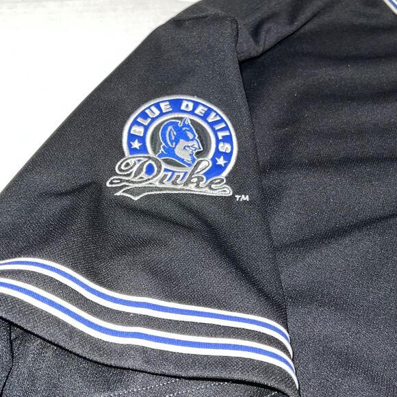 Colosseum Athletics NCAA Duke Blue Devils Black Script Baseball Jersey Mens 2XL - Picture 4 of 11